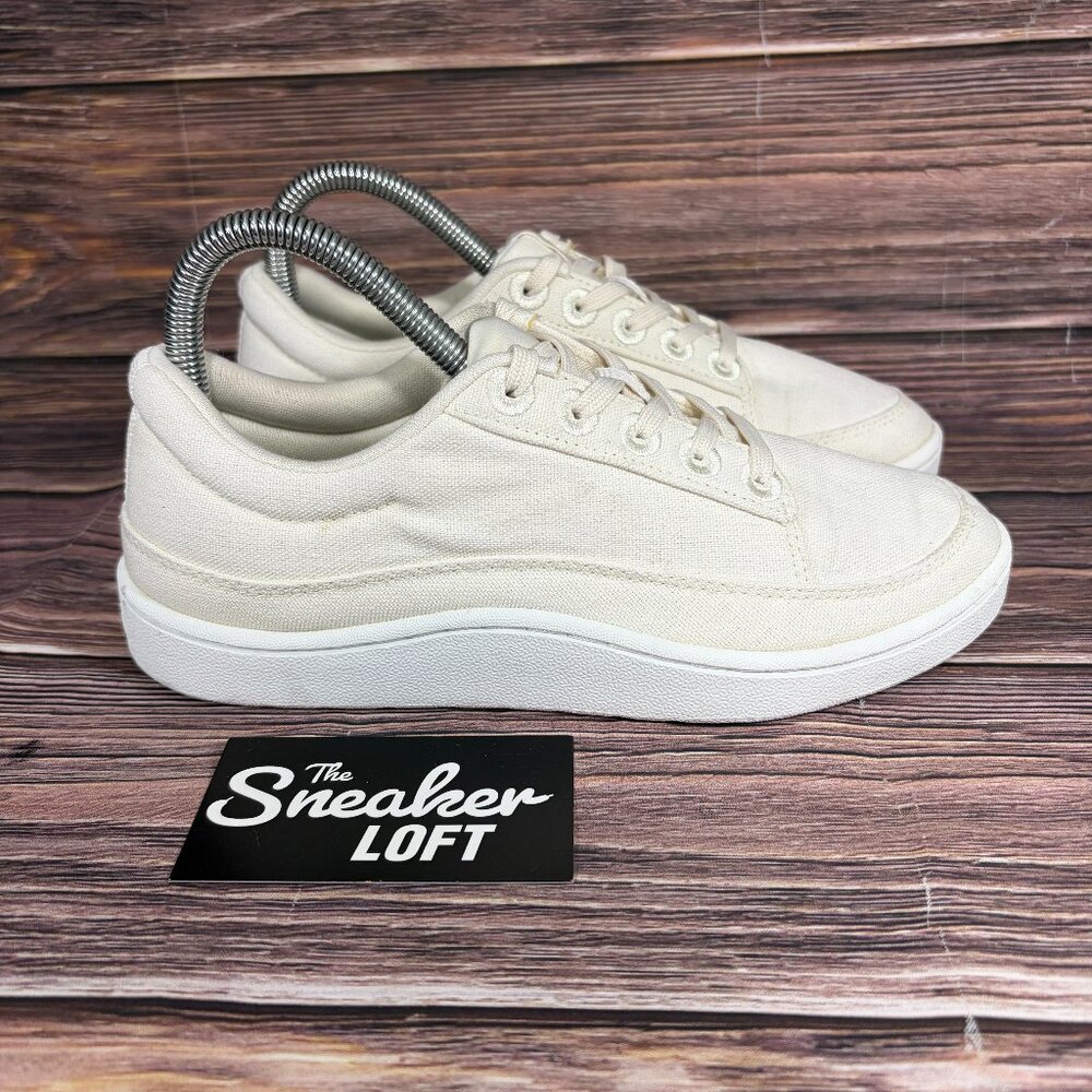 Allbirds‎ Canvas Pacer Women's Natural White Casual Lace Up Shoes Size 6